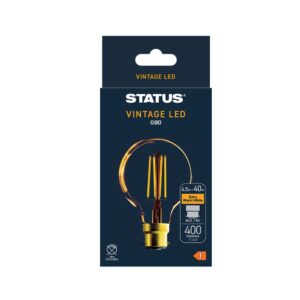 LED ANTIQUE BULB G80 GLOBE 4.5W BC