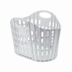 LAUNDRY BASKET FOLD FLAT GREEN/GREY