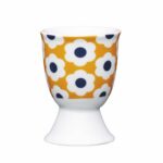 KC EGG CUP RETRO FLOWER SPOT PORCELAIN
