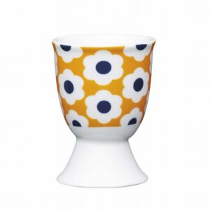 KC EGG CUP RETRO FLOWER SPOT PORCELAIN