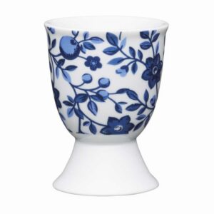 KC EGG CUP TRADITIONAL FLORAL PORCELAIN
