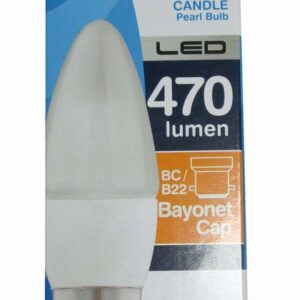 LED CANDLE 5W B22 WARM WHITE