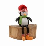 PENGUIN PLUSH SITTING DANGLY LEGS 60CM