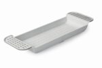BATH TRAY EXTENDABLE WHT
