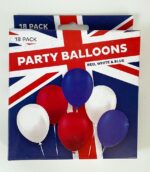 BALLOONS RED/WHT/BLU (PK18)